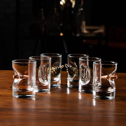 Mix de 6 vasos incrustados