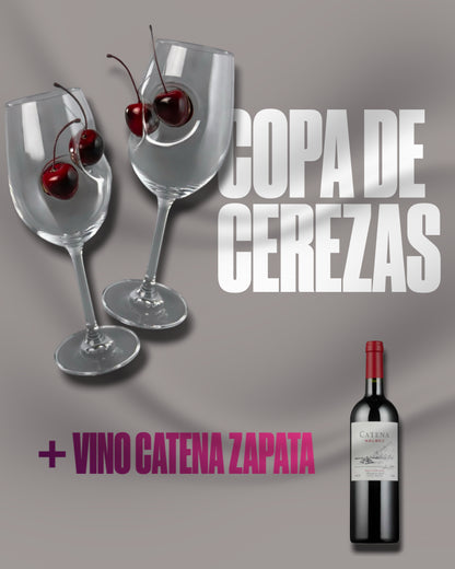 COPAS CEREZA + VINO CATENA ZAPATA