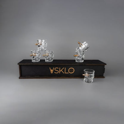 SET VASOS BULLET VERSION CALAVERA